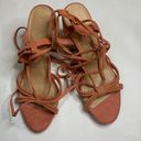 Gibson Latimer  women’s Peach Strappy Suede 3.5” Sandals Shoes Heels New Sz 10 Photo 1