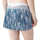 Lululemon  size 8 time to shine skort skirt tennis athletic blue white multi plea Photo 2