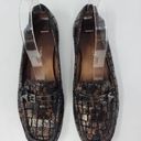 Donald Pliner Donald J Pliner Vutra Horsebit Loafers Snake Skin Pattern Buckle Shoe Size 7.5 M Photo 1