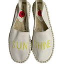 American Eagle  Aerie Sunshine Espadrilles Flats Slip On White Size 6 Photo 0