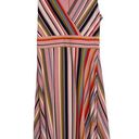 London Times  Womens Dress Size 4 Pink Ivory Striped Partially Lined Stretch Photo 0
