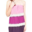 Amethyst Miin  Ombré Tiered Crochet Lace Chiffon Strapless Dress S Photo 0