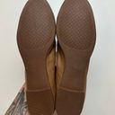 Tory Burch Allie Ballet Flats Elasticized Slip On Travel Brown Leather Womens 8M Photo 5