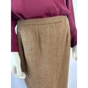 Ralph Lauren Vintage Lauren  100% Lambswool Brown tweed pencil skirt size 8 Photo 2