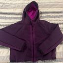 Nike  City Athletic purple zip crop sweater medium‎ Photo 0