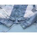 Calvin Klein 1117 90s Vintage  Cropped Jean Denim Button Down Photo 4