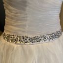 Women’s White Wedding Dress Tulle Ruffles Sweetheart Neckline Size 6 NWOT White Photo 2