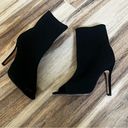 Nicole Miller  black open toed knit booties Photo 4