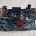 Patricia Nash  Womens Rienzo Satchel Purse Multicolor Dark Floral Leather Tassel Photo 5