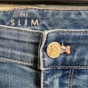 White House | Black Market  Jeans Women's Cuffed Embroidered Slim Crop WHBM Size 4 Photo 4