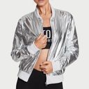 Victoria's Secret VS Metallic Silver Bomber Jacket Photo 0