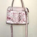 Patricia Nash  Tooled Metallic Paris Satchel Pink Crossbody Shoulder Bag Strap Photo 0