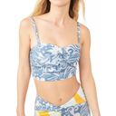 Free People Movement NEW  Double Take Novelty Floral Print Crop Top Bra Large Photo 7