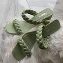 Soda braided green heel Photo 0