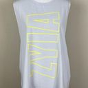 Zyia  Active Tank Top Women XXL Gray Yellow Muscle Mesh Breathable Sport Athletic Photo 0