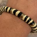 J.Crew  Vintage Zebra Stripe Animal Print Bangle Bracelet Photo 0