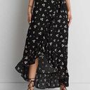 American Eagle AE Black Floral Mix & Match 2 Piece Maxi Skirt + Strapless Tube Top Photo 1