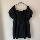 City Chic Sweet Paradise Puff Sleeve Off Shoulder Black Dress Photo 5