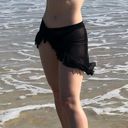 Zaful Swimsuit Coverup Skirt Black Tie  Photo 0