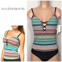 Bleu Rod Beattie  plunge neck tankini top. NWT Photo 1