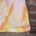 DKNY  Custom Tie Dye Orange Yellow Mini Denim Skirt Photo 1