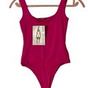 Naked Wardrobe Size XS Sculpted Seamless Tank Thong Bodysuit In Raspberry NEW Photo 4