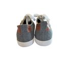 Twisted  Kix Sneakers Women 10 Gray Side Zippered Lace Up Canvas Sneakers NWOT Photo 3