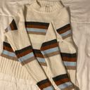 SO Striped White And Multicolor Sweater Photo 1