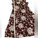 Candalite NWT  Women's Dress Burgundy Floral Lace Scoop Neck Sleeveless Sz M #303 Photo 4