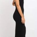 Petal and Pup  Zahra Black Midi Side Slit Dress 6 Photo 6