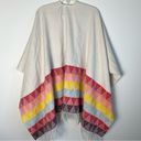 American Eagle  AE Shawl Poncho Southwestern Multicolor OS One Size Fringe Soft Photo 4