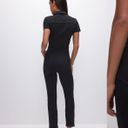 Good American Black Denim Jumpsuit Photo 5