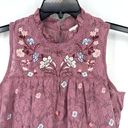 Coco + Jaimeson  Embroidered Lace Boho Mini Dress Womens Size Medium Purple Photo 1