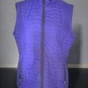 Free Country  Reversible Quilted Vest Large Purple Gray Polyester Zipper Pockets Photo 0