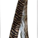 Furla  Women's Black & Brown Modern Zebra Print Scarf One Size Photo 0