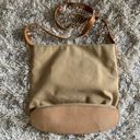 Hunter Tan/Brown Canvas  Bucket Bag Crossbody Leather Detailing Purse Boho Bohemian Neutrals Minimalist Earth Tones  Photo 3