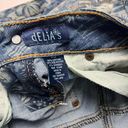 Delia's  Denim Shorts with Palm Prints Sz 00 Photo 8