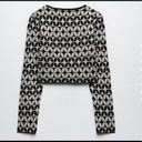 ZARA  Geometric knit Jacquard sweater 1822/049 Photo 8