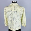 Christopher & Banks  Womens Medium M Yellow Tropical Ocean Life Theme Top Photo 3