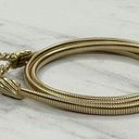 Cinch Vintage Toggle Buckle Gold Tone Coil Stretch  Belt Size XS Small S Womens Photo 4