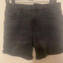 VERO MODA VERA MODA BLACK STRETCH MOM JEAN SHORTS TAJOANA LARGE Photo 0