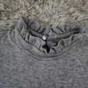 Nordstrom Gibsonlook Feminine Mock Neck Luxe Short Sleeve Sweater Gray Size Medium Photo 2