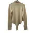 Athleta  x Alicia Keys Inner Strength Long Sleeve Gold Metallic Bodysuit Size S Photo 1