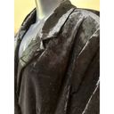 cupio  Black Crushed Velvet Blazer Plus Size 2x Lined Jacket Button Front NEW Photo 6