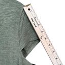 Jessica Simpson  T Shirt Dress Womens Sz XL Green Slub Brees Cap Sleeve Slit Midi Photo 9