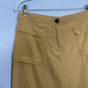 Patagonia  Women 6 Mustard Yellow Maxi Skirt Slit Pockets Outdoor Gorpcore Photo 3