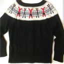 Coldwater Creek  Fair Isle Ski Theme Cardigan Sweater Medium Photo 1