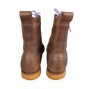 Krass&co Lanona Shoe  Tavern Boot 8" Brown Leather Moc Toe Boots  Women's Size 7.5 Photo 4