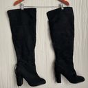 mix no. 6  Praha Black Over the Knee Heeled Boot Size 11 Photo 2