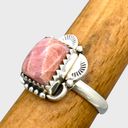 Sterling Silver Native Made  Rhodochrosite Ring - Sz 7 Photo 8